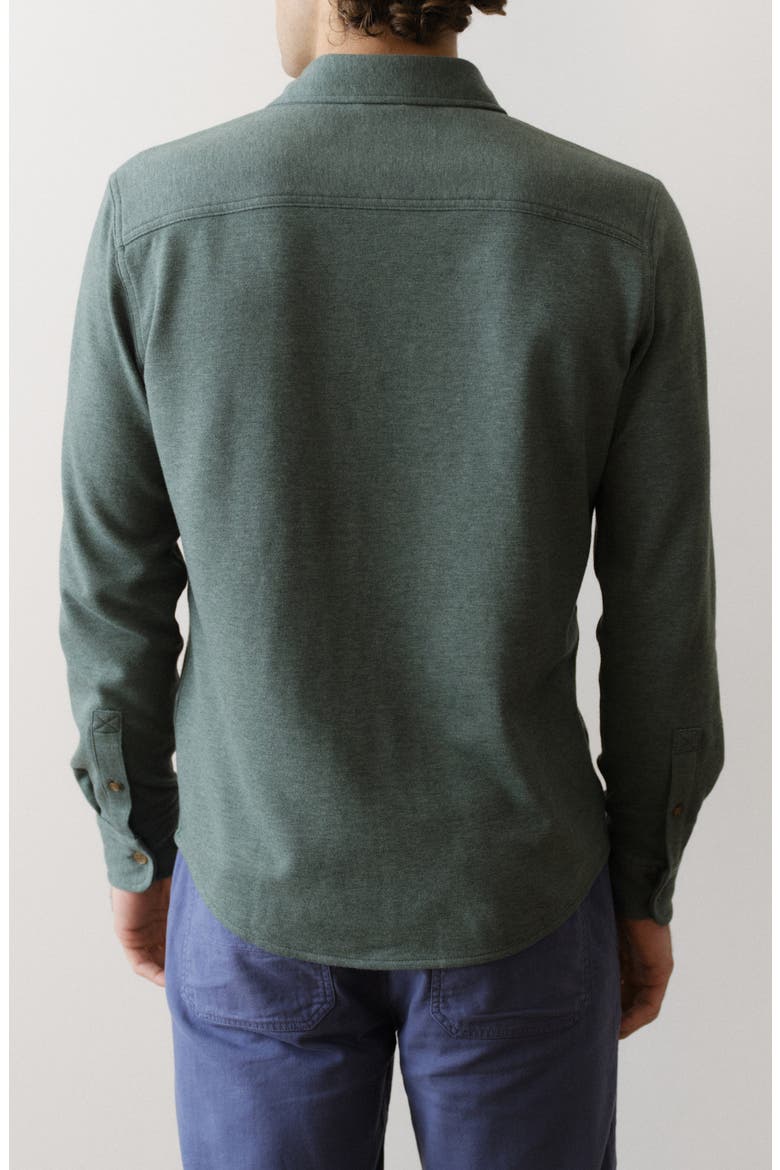 Pacifica Button-Up Shirt, Alternate, color, GREEN HEATHER