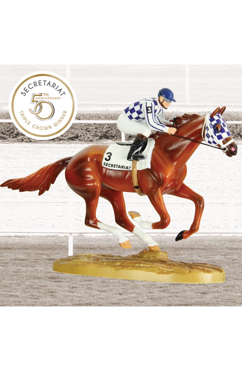 Breyer Horses 50th Anniversary Triple Crown Winner Secretariat & Jockey, Alternate, color,
