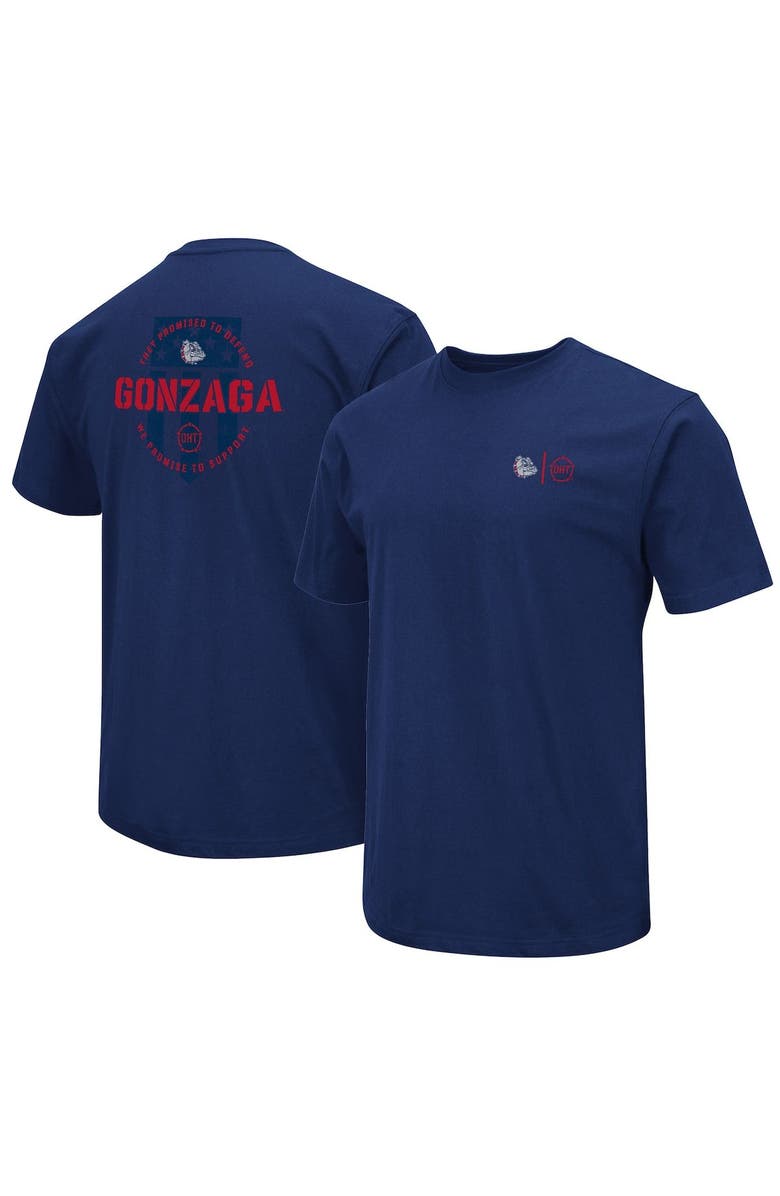 COLOSSEUM Men's Colosseum Navy Gonzaga Bulldogs OHT Military Appreciation T-Shirt, Main, color, Navy