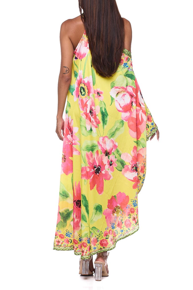 One-Shoulder Cover-Up Maxi Dress, Alternate, color, YELLOW