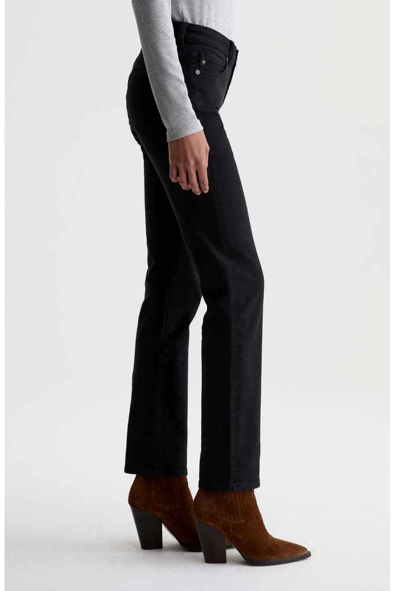 Sandra Low Rise Slim Straight Leg Jeans, Alternate, color, SUPER BLACK