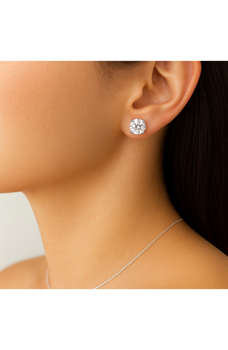 Donatello Gian Sterling Silver Screw-back Large Round Studs, Alternate, color, Silver