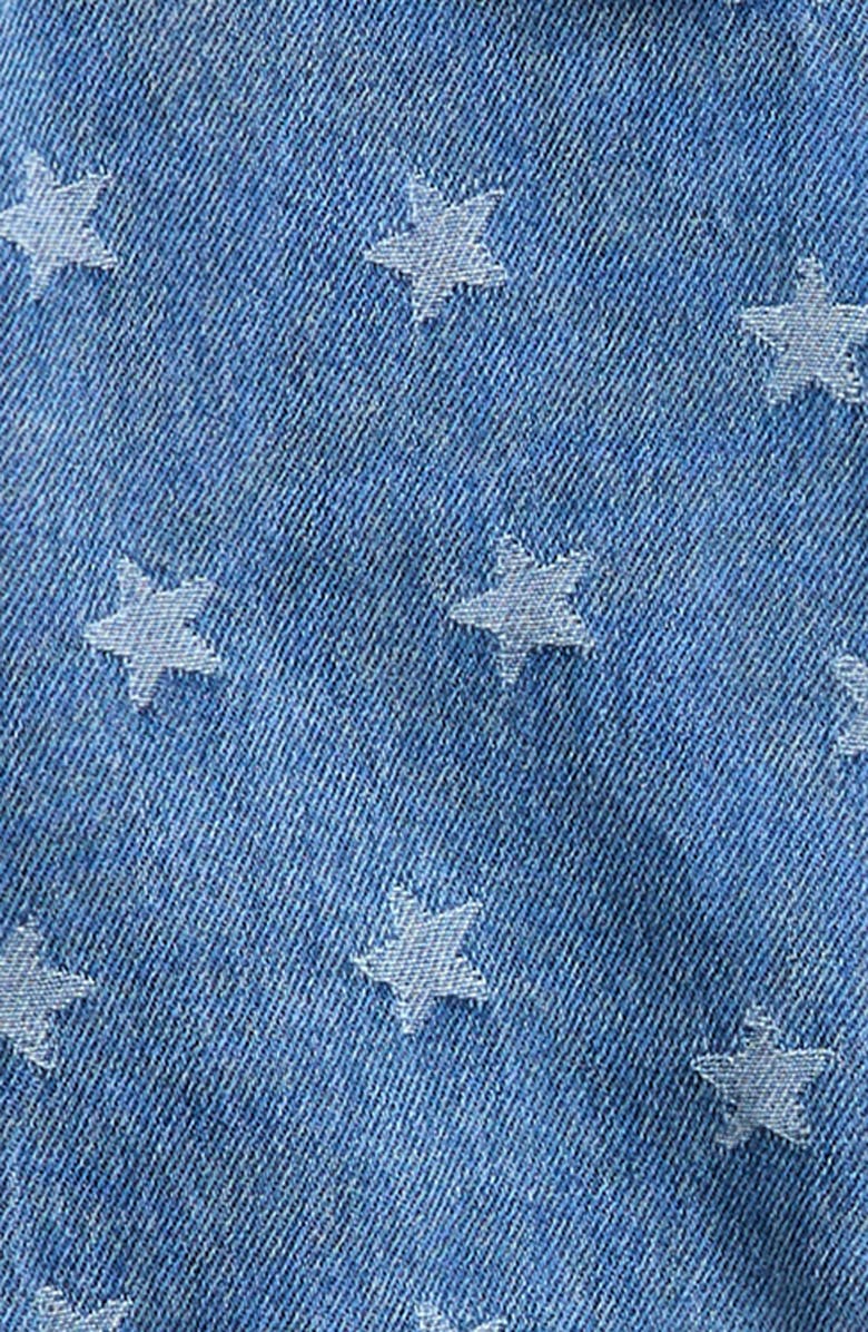 NEXT Kids' Star Print Denim Jacket, Alternate, color, Blue