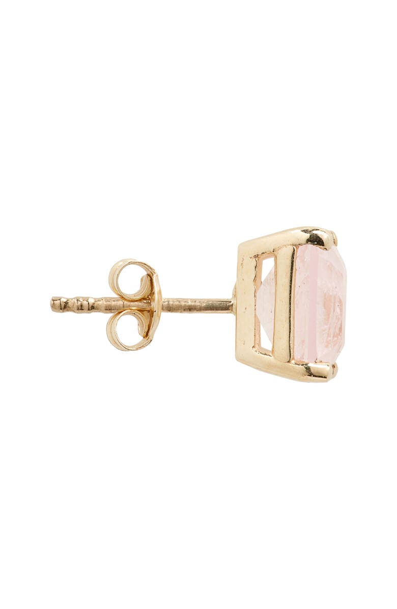 Bony Levy 14K Gold Pink Quartz Stud Earrings, Alternate, color,
