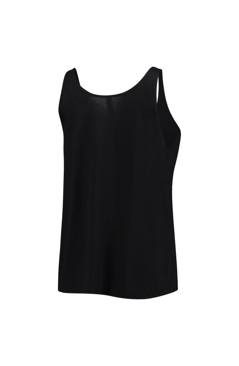 SOFT AS A GRAPE Women's Soft as a Grape Black Miami Marlins Slouchy Tank Top, Alternate, color, Black