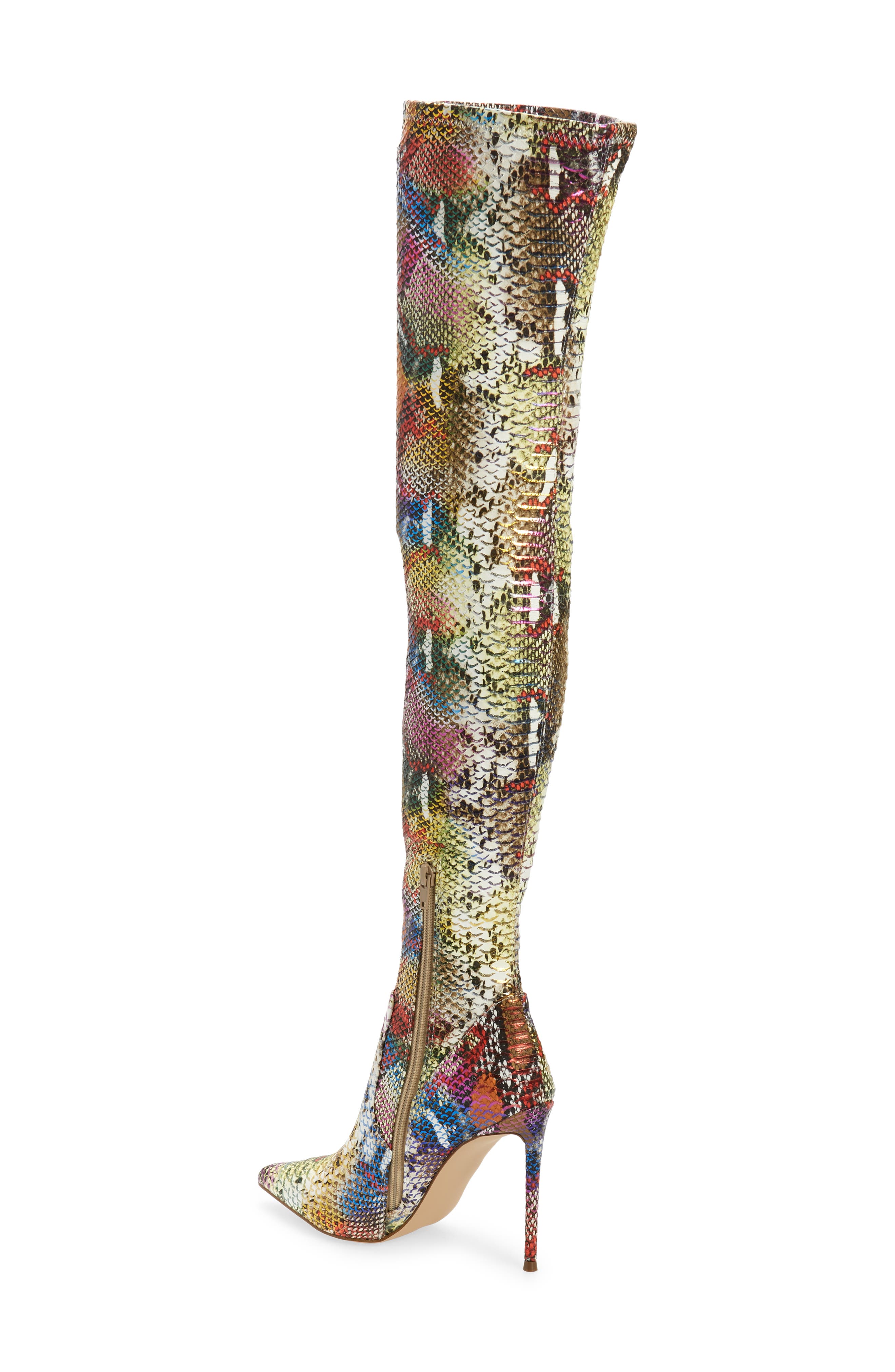 Viktory Over the Knee Boot, Alternate, color, RAINBOW SNK