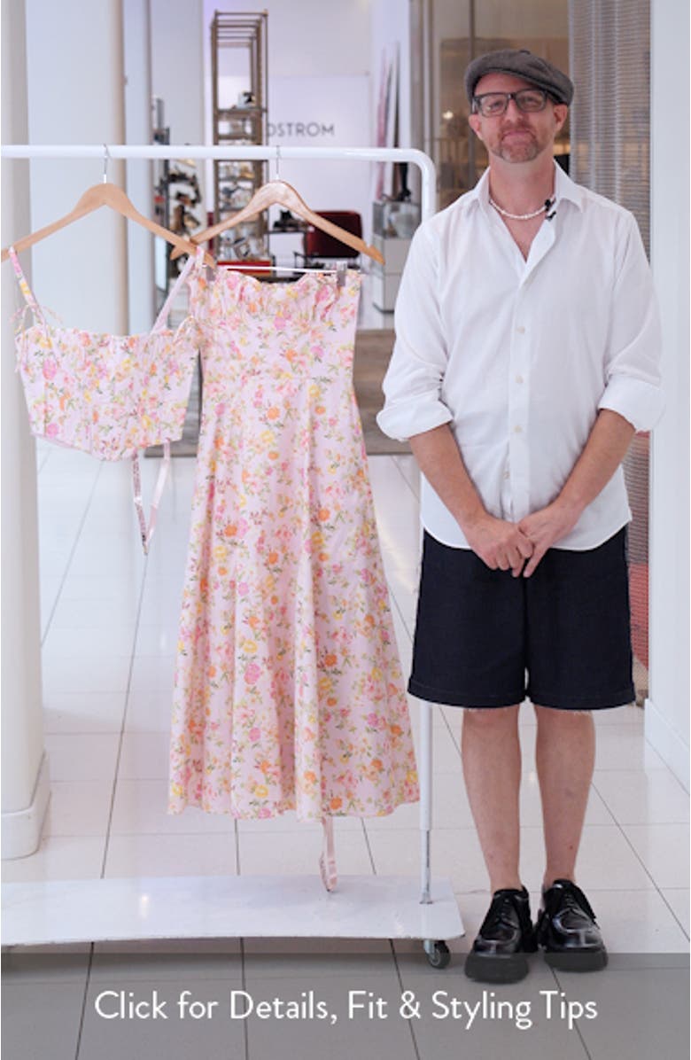 Clarabelle Floral Print Sleeveless Maxi Dress, sales video thumbnail