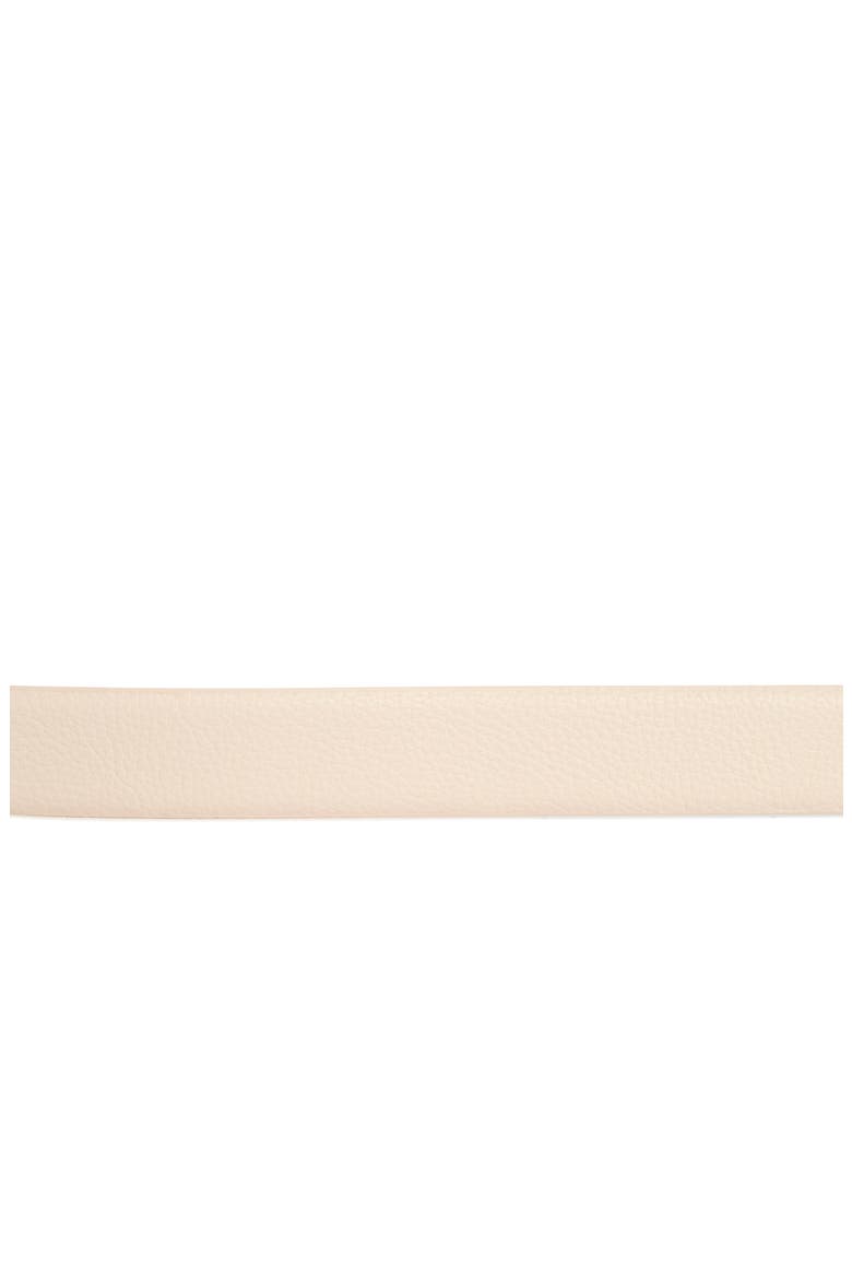 Sculptural Buckle Belt, Alternate, color, CREAM