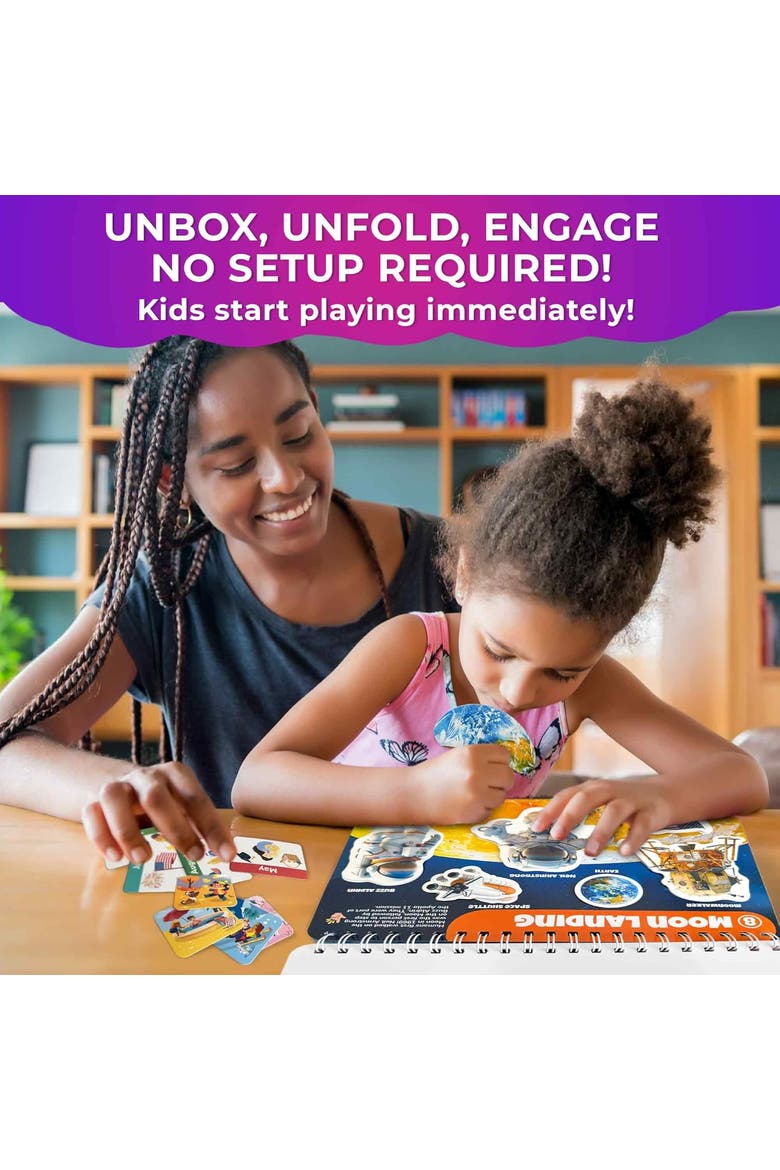 Montessori Busy Book for Toddlers - Interactive Learning Activity Book, Alternate, color, Universe
