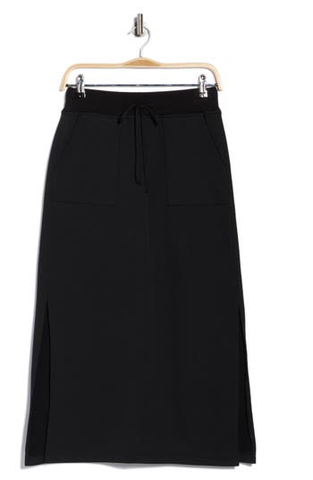 Splendid Sweater Mix Skirt In Black
