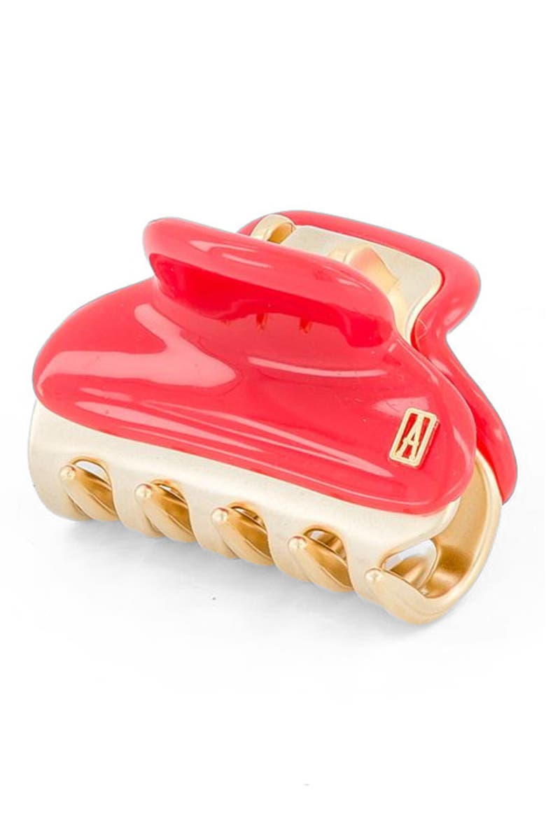Alexandre de Paris Vendome Small Hair Claw Clip, Alternate, color, Red