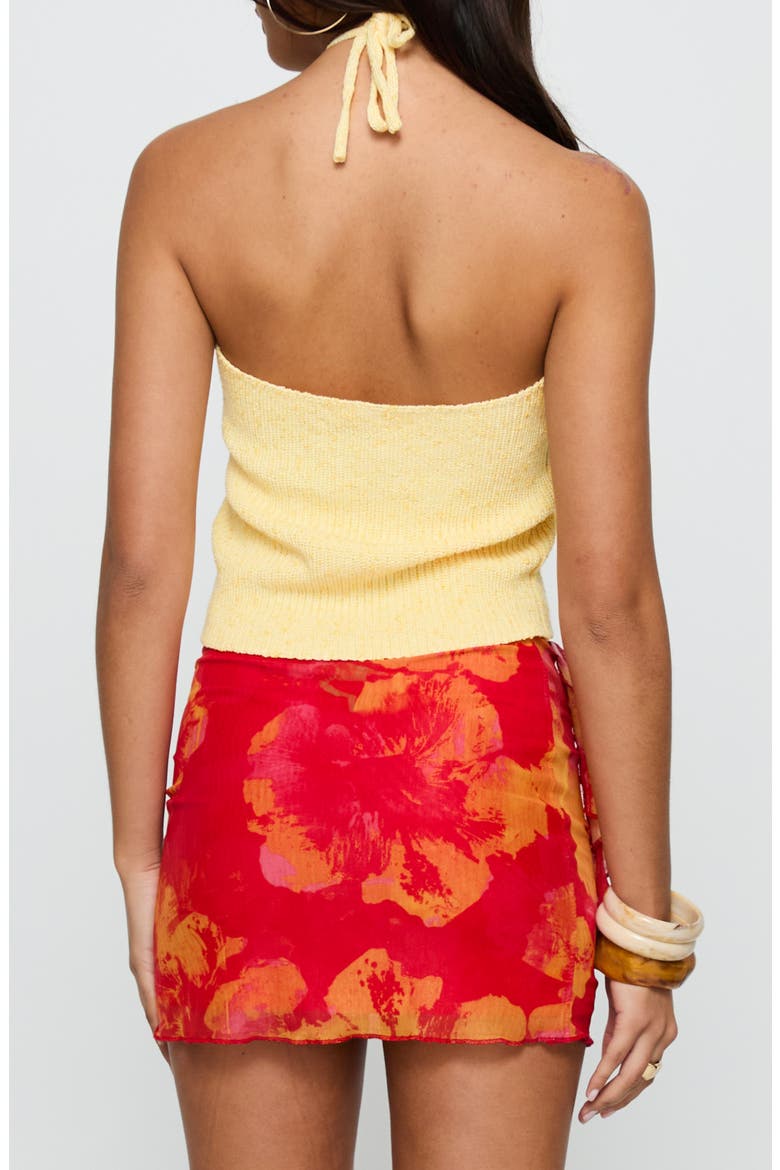 Runaway Baby Knit Halter Top, Alternate, color, LEMON
