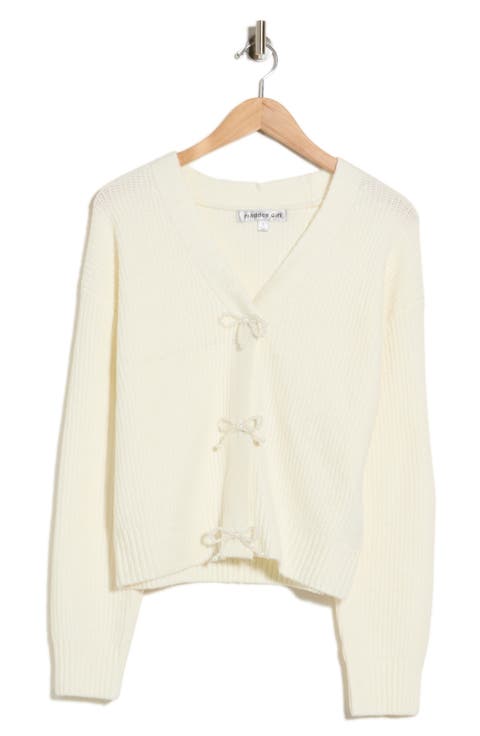 Pearl Bow Cardigan