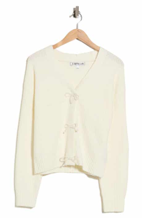 Pearl Bow Cardigan