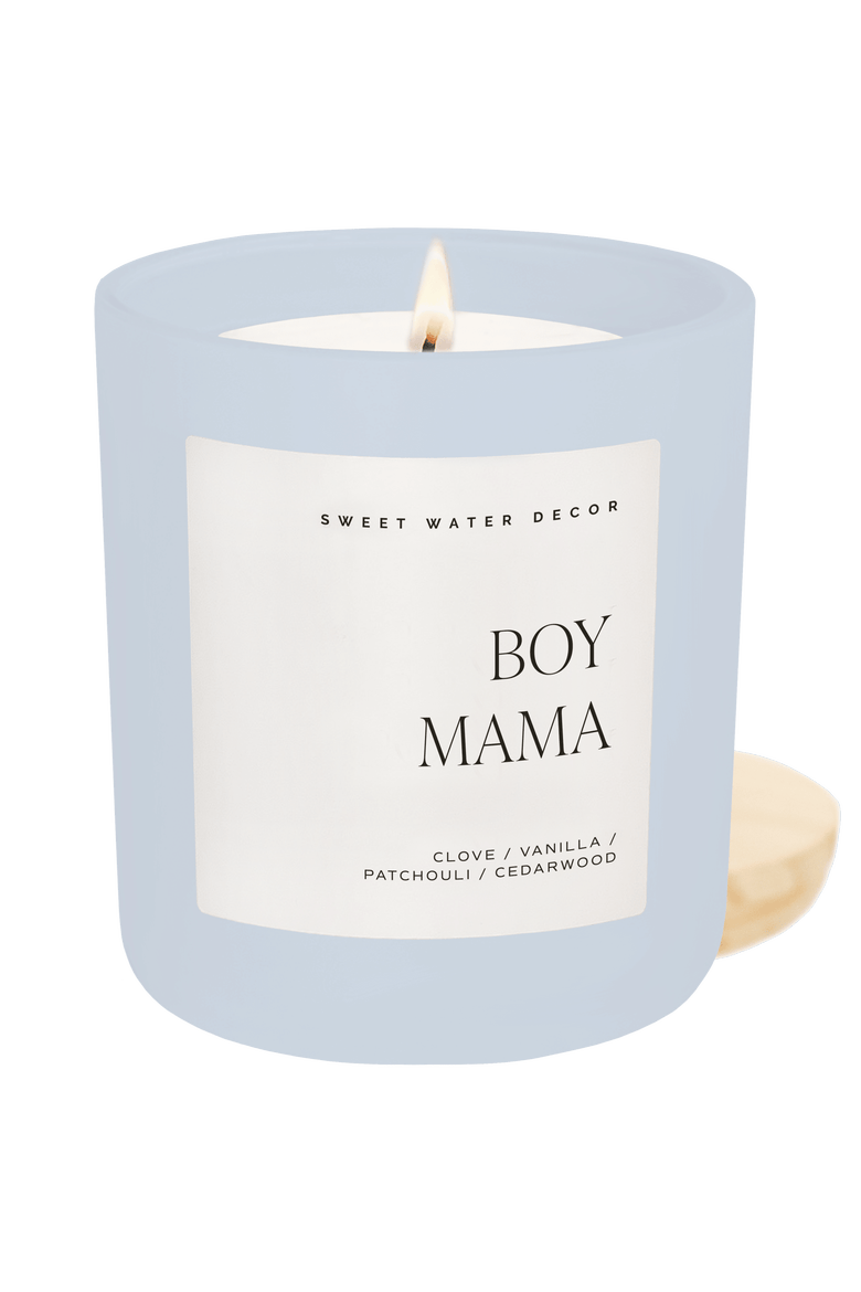 Boy Mama 15 oz Soy Candle, Main, color, Boy Mama