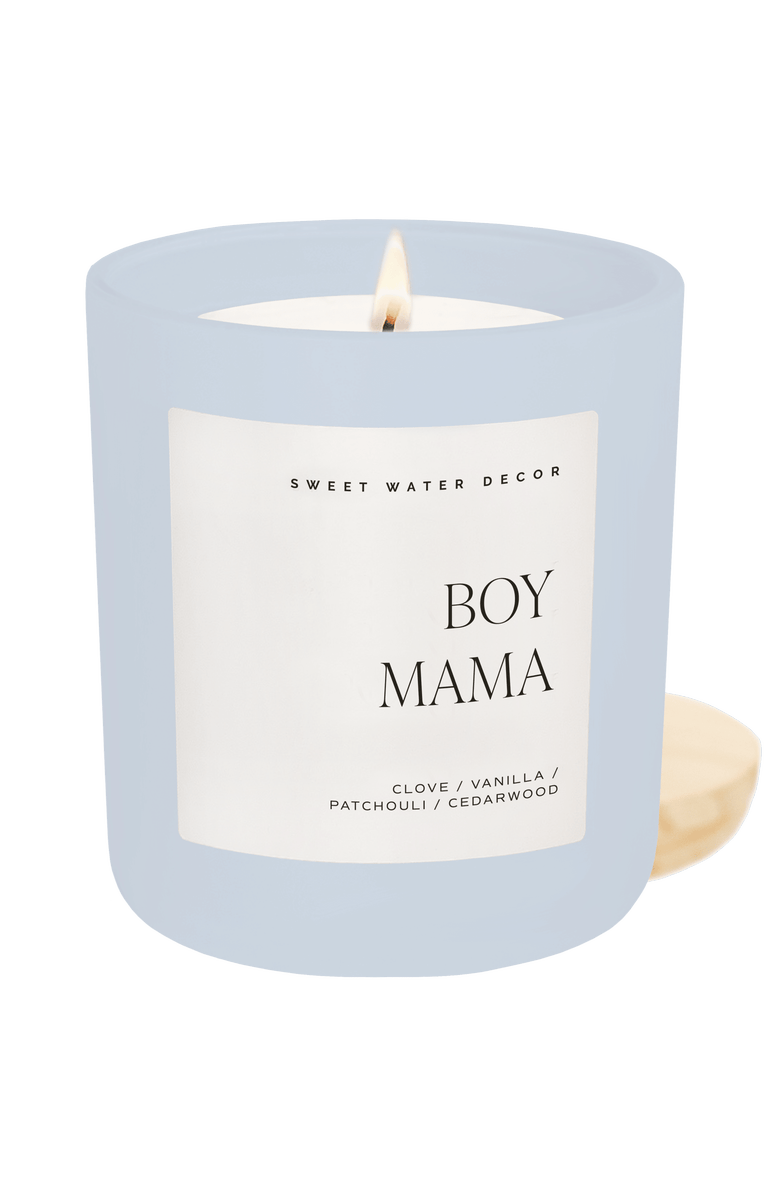 SWEET WATER DECOR Boy Mama 15 oz Soy Candle, Main, color, Boy Mama