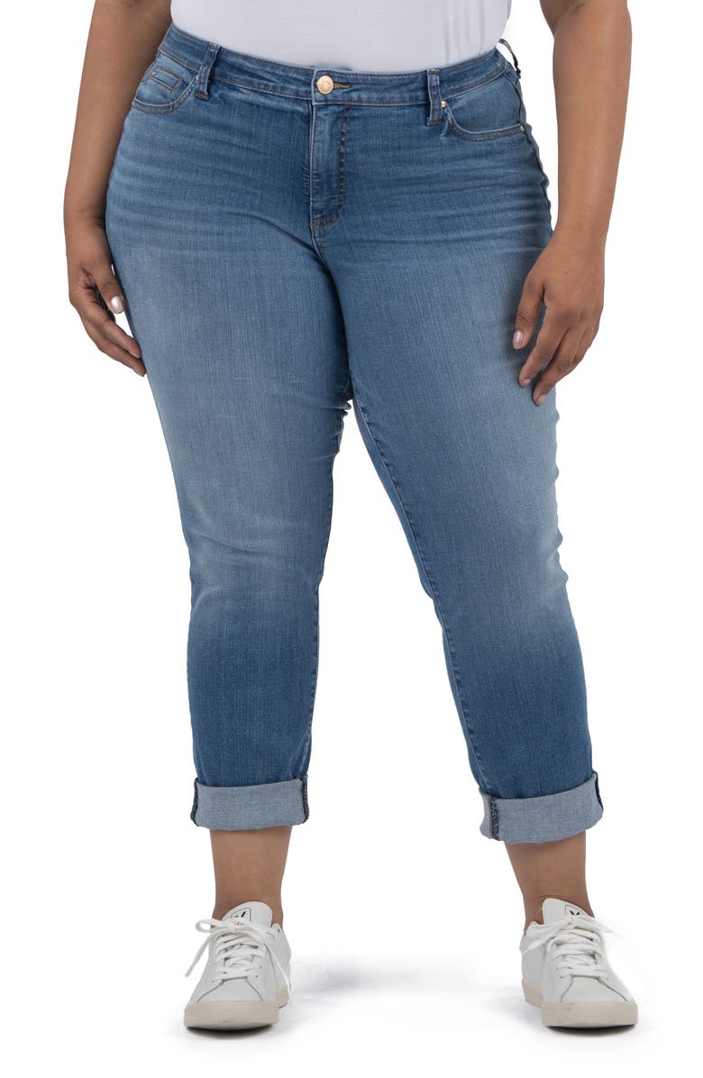 KUT from the Kloth Catherine Mid Rise Boyfriend Jeans, Main, color, Security