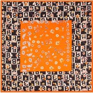 SILKSILKY Pure Silk Diversity Pattern Square Scarf