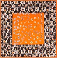 SILKSILKY Pure Silk Diversity Pattern Square Scarf