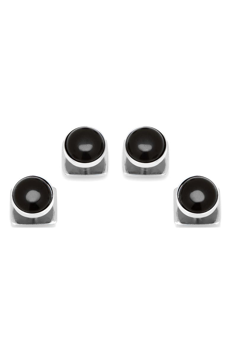 Cufflinks, Inc. Onyx Studs Set, Main, color, Black