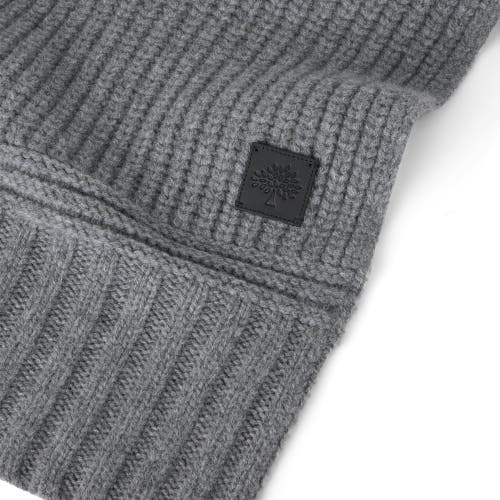 Mulberry Chunky Ribbed Scarf In Brown