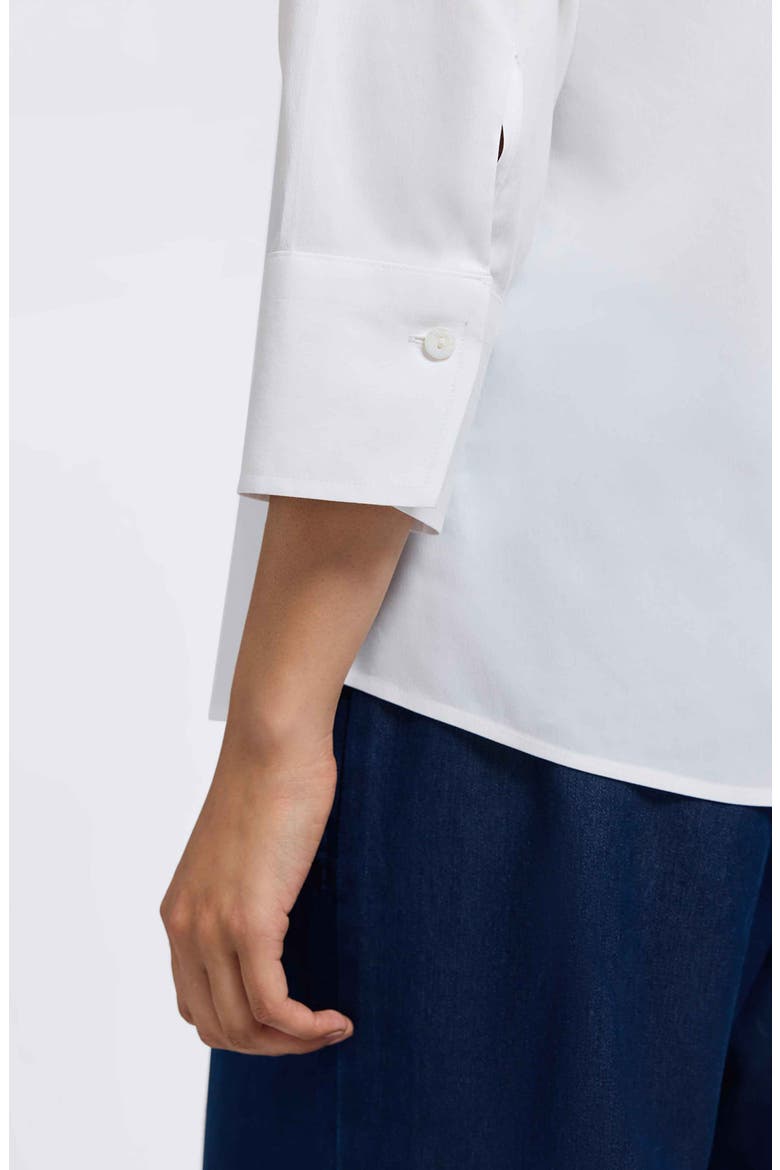 Mary Button-Up Blouse, Alternate, color, WHITE