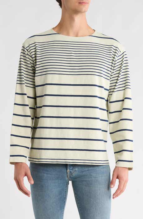 BUCK MASON Strip Cotton Crewneck T-shirt