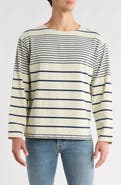 BUCK MASON Strip Cotton Crewneck T-shirt