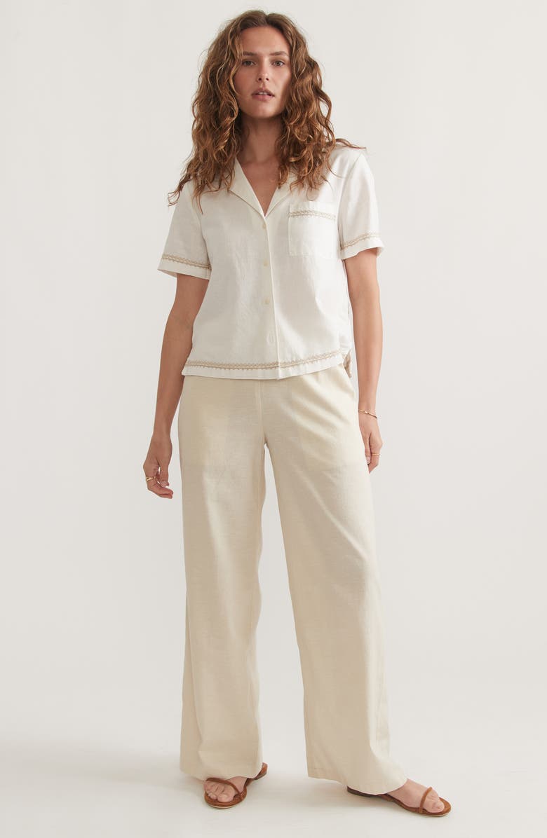 Marine Layer Allison Wide Leg Trousers, Alternate, color,