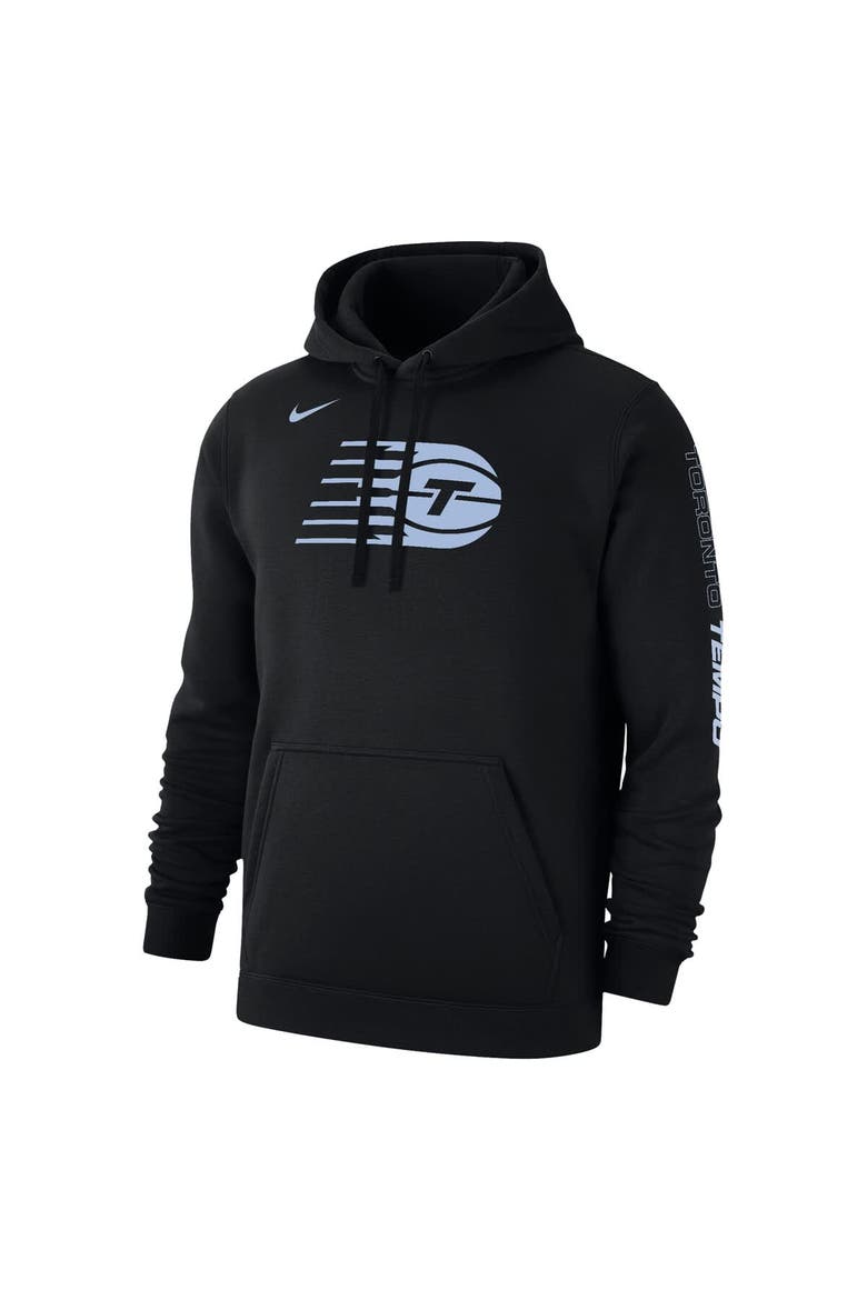 Unisex Nike  Black Toronto Tempo Logo Club Fleece Pullover Hoodie, Alternate, color, Black
