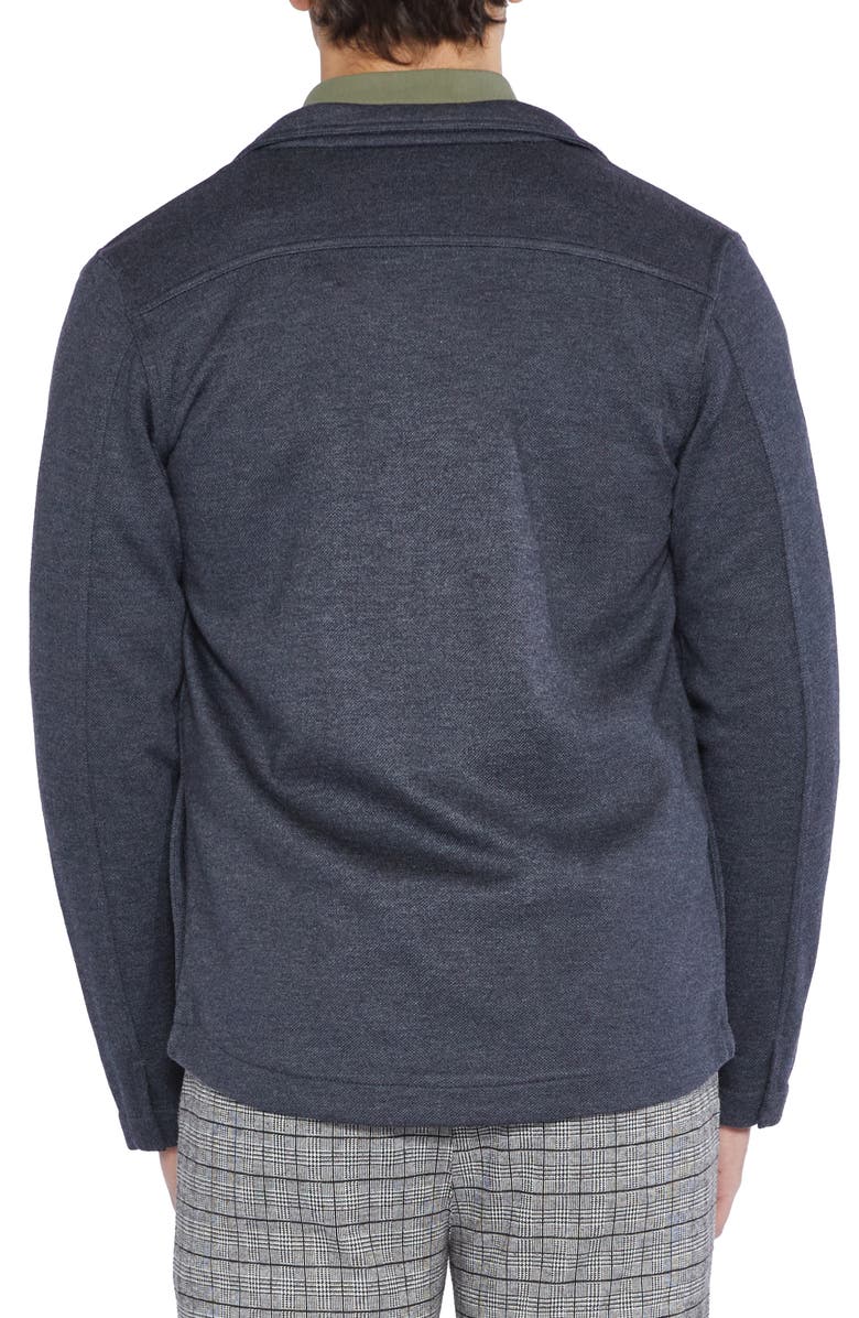 Civil Society Pique Knit Shirt Jacket, Alternate, color, 