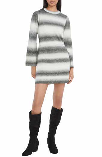 The Good Journey Stripe Long Sleeve Sweater Dress