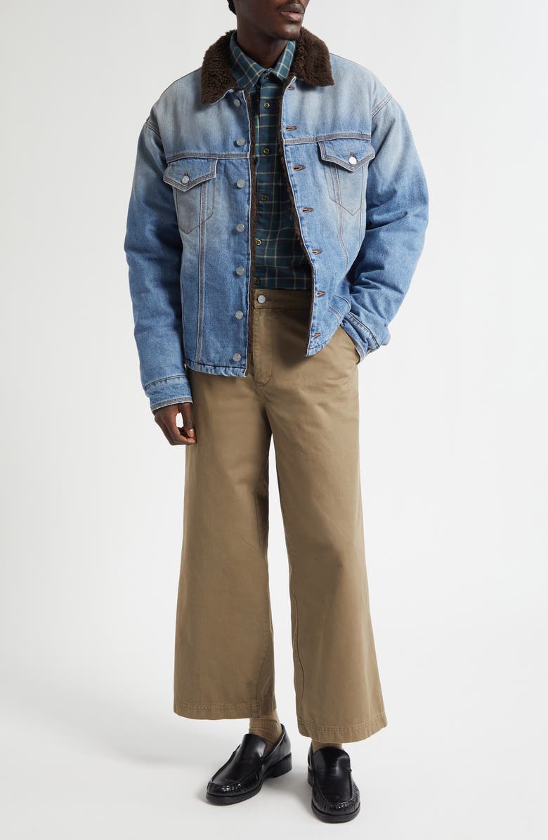 ERL Gender Inclusive Breakwater Wash Denim Jacket, Alternate, color, Blue