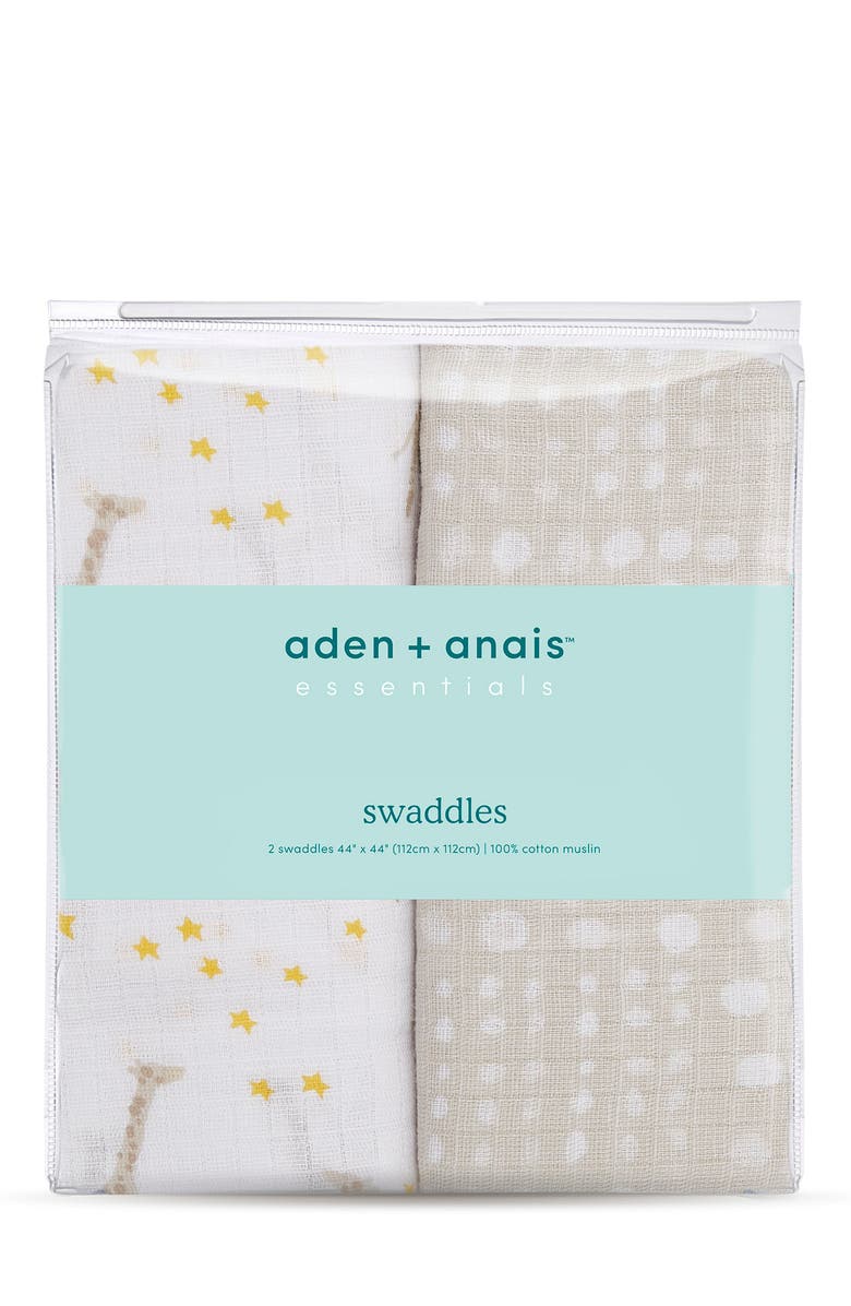 ADEN AND ANAIS ESSENTIALS Starry Swaddles - Pack of 2, Alternate, color,