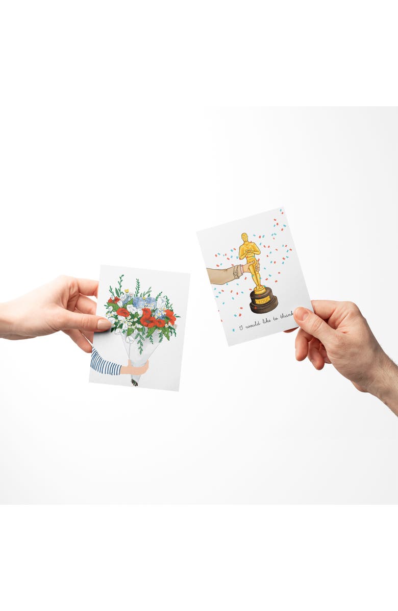 Ramus & Co Everyday Greeting Card Pack Sets (3 ct, Assorted) Thank You Award, Newspaper Birthday, Bouquet, Alternate, color, Multi-Pack