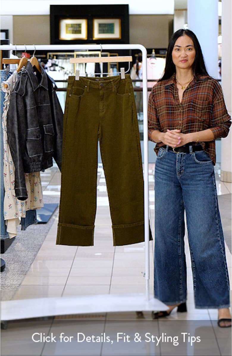 Sienna High Waist Cuffed Hem Wide Leg Jeans, sales video thumbnail