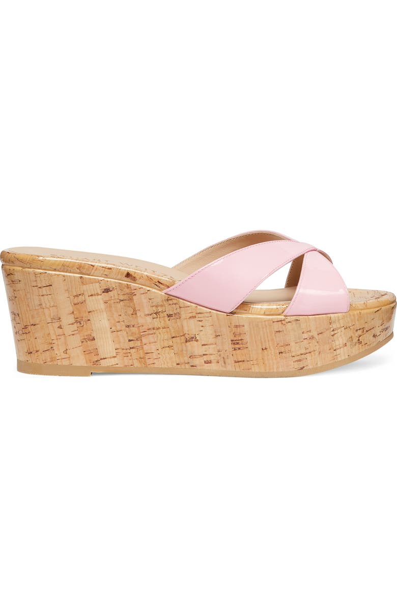 Stuart Weitzman Carmen Wedge Sandal, Alternate, color, Blossom