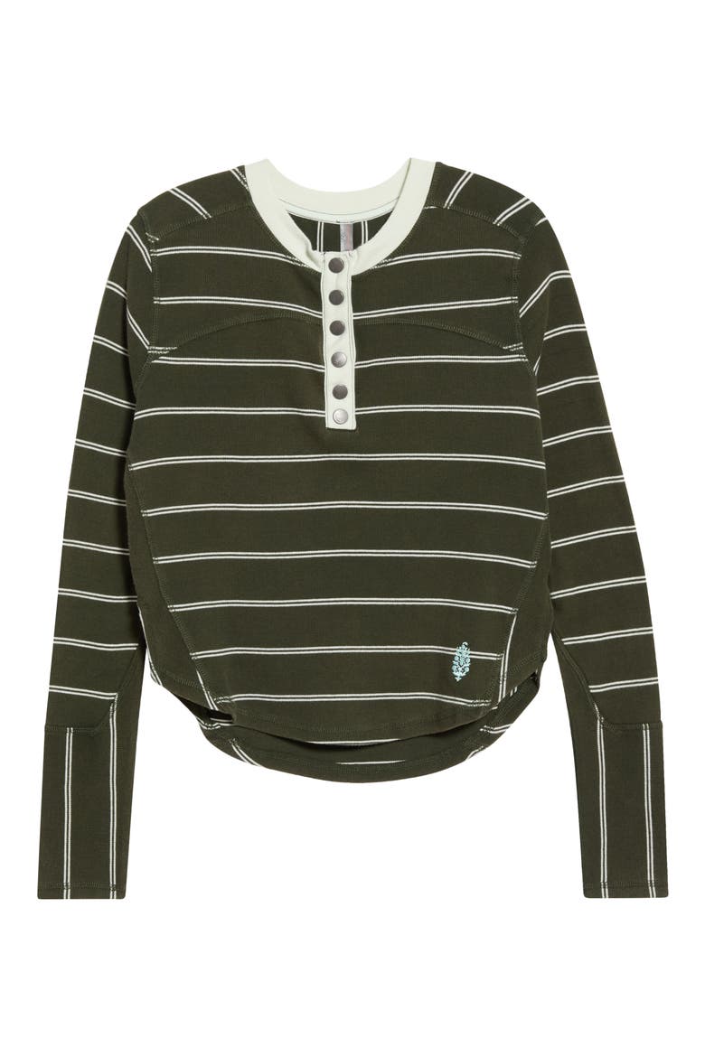 Cool Down Stripe Henley, Main, color, IVY COMBO