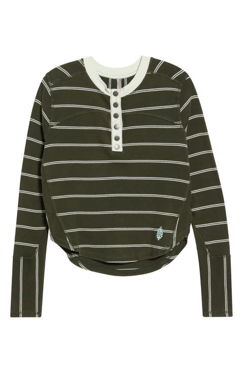 Cool Down Stripe Henley