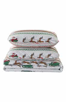 Woven & Weft Winter Holiday Microfiber Quilt Set