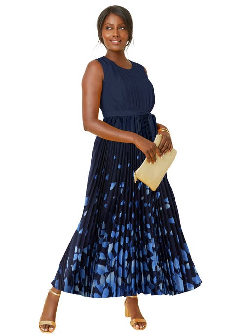 Pleated Maxi Dress (Plus)