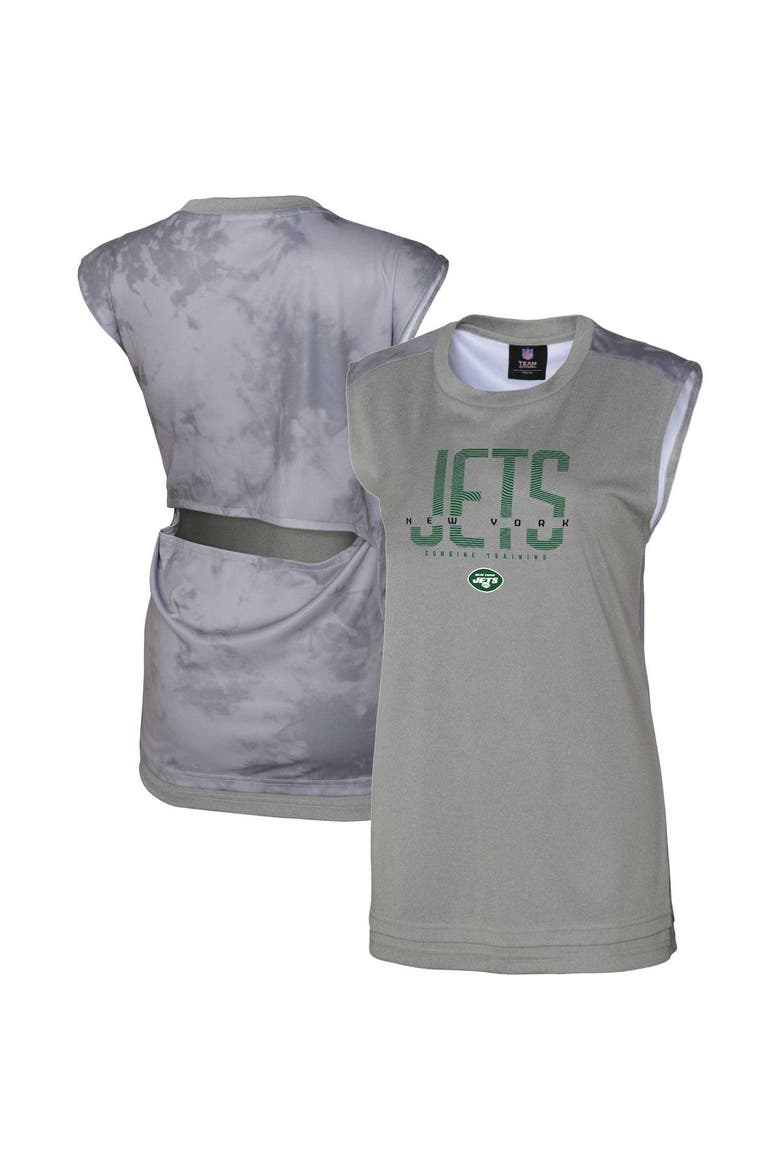Women's Gray New York Jets No Sweat Tank Top, Main, color, Gray