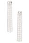 Crystal & Faux Pearl Fringe Drop Earrings