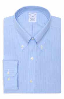 Brooks Brothers Regular Fit Plaid Non-Iron Cotton Dress Shirt