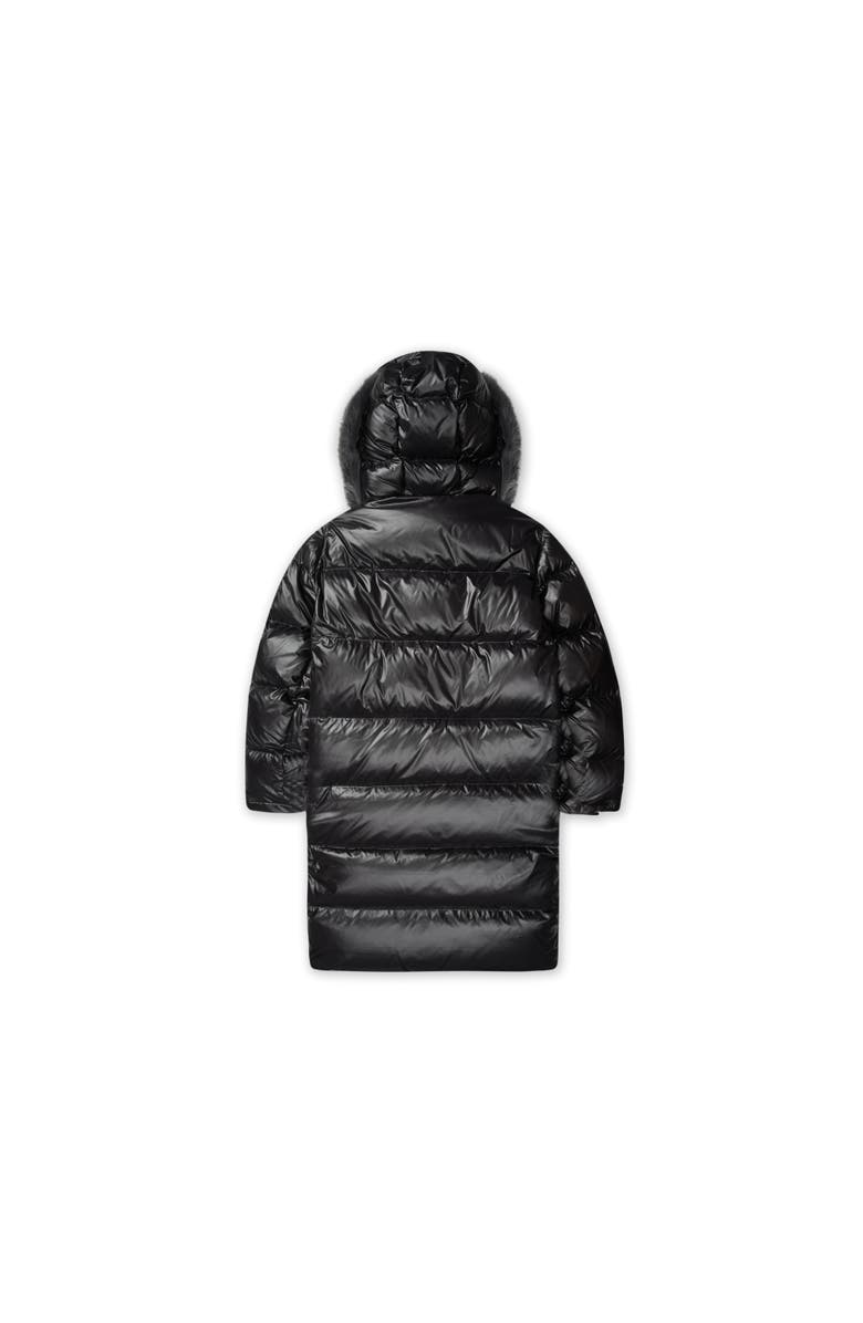 AlphaStyle Audet Mens Long Hooded Down Parka, Alternate, color, Black