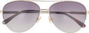 Kate Spade New York Janece 58mm Aviator Sunglasses