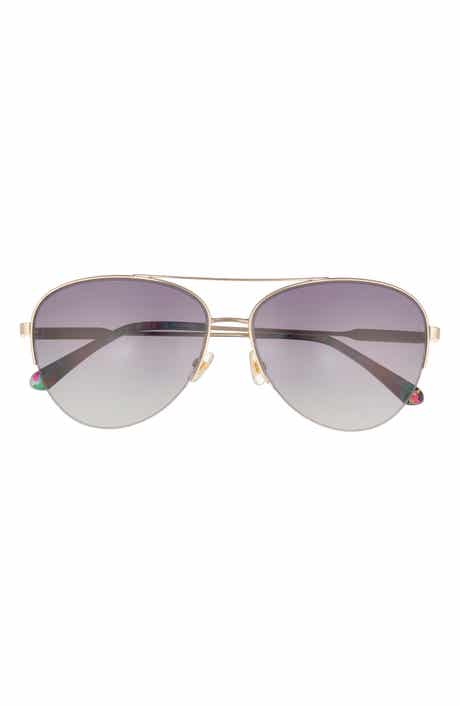 Kate Spade New York Janece 58mm Aviator Sunglasses