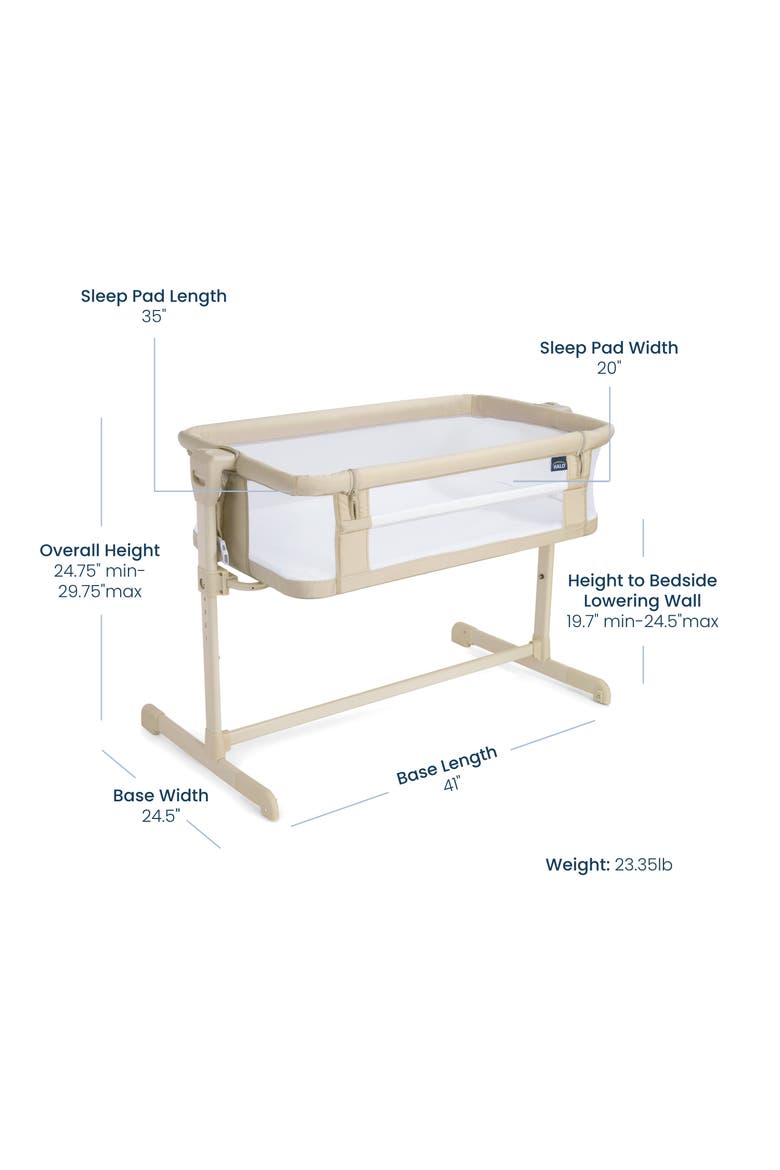 BassiNest® 2-in-1 Bedside Bassinet Sleeper, Alternate, color, Oat