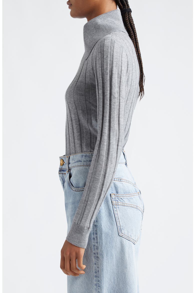 Winter Rib Collared Sweater, Alternate, color, GREY