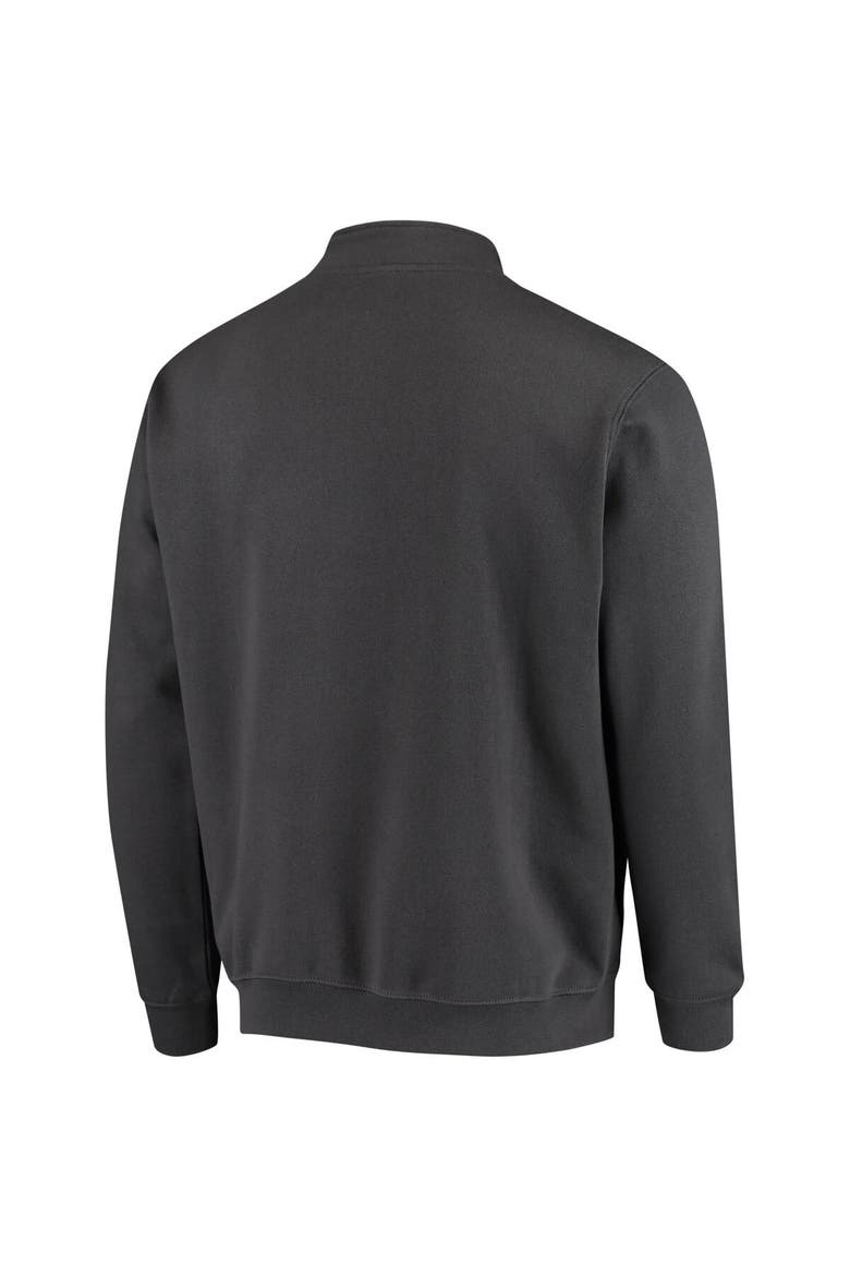 Men's Colosseum Charcoal Rutgers Scarlet Knights Tortugas Logo Quarter-Zip Jacket, Alternate, color, Charcoal